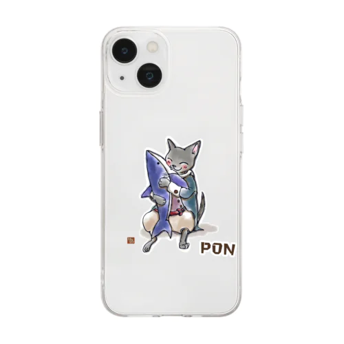 サメPON Soft Clear Smartphone Case