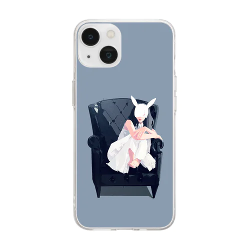 think_deeplyケース Soft Clear Smartphone Case