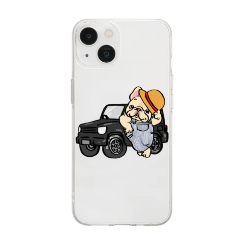 アウトドア大好きフレブルちゃん Soft Clear Smartphone Case