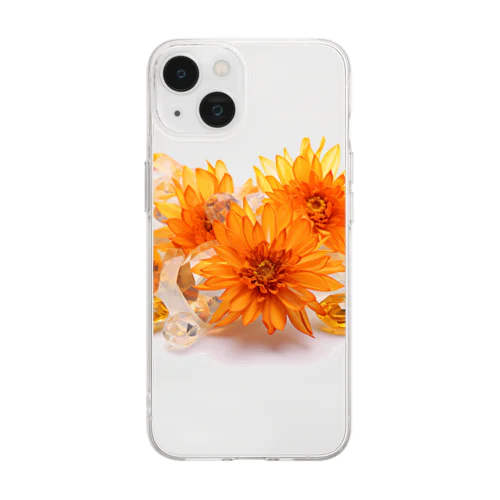 [11月]November-Topaz&Chrysanthemum Soft Clear Smartphone Case