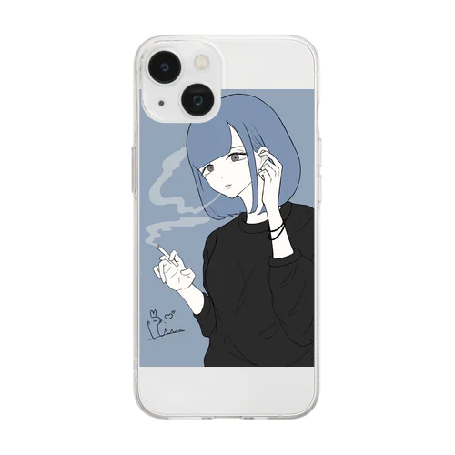 しらとの生誕グッズ Soft Clear Smartphone Case