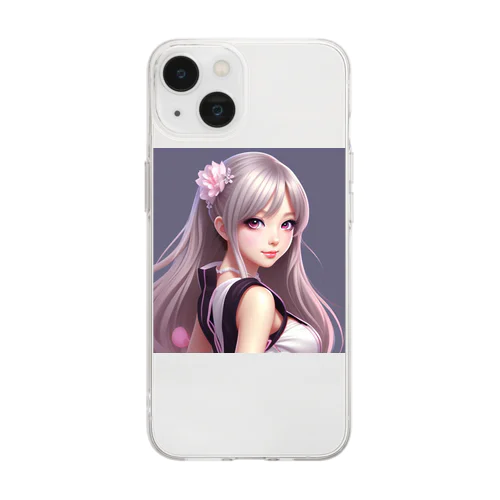 セクシー美少女アイドル Soft Clear Smartphone Case