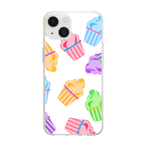 カップケーキ Soft Clear Smartphone Case