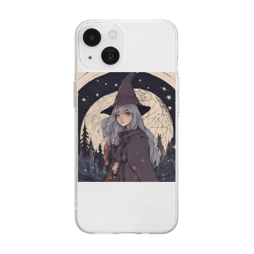 月夜の魔法使いグッズ Soft Clear Smartphone Case