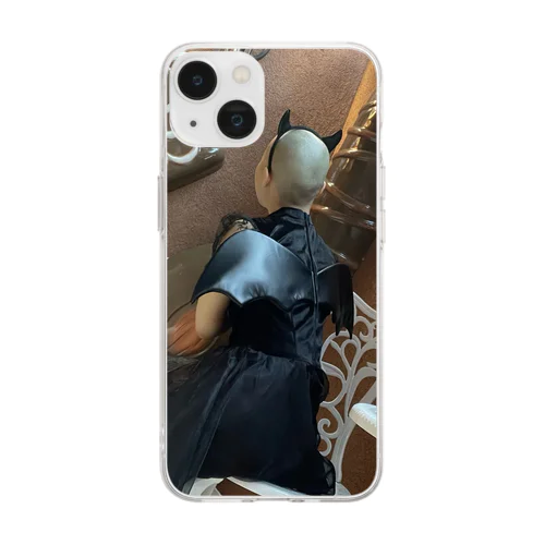 小悪魔坊主女子 Soft Clear Smartphone Case