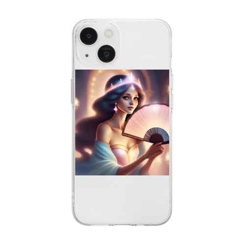 アジアンテイスト（美女） Soft Clear Smartphone Case