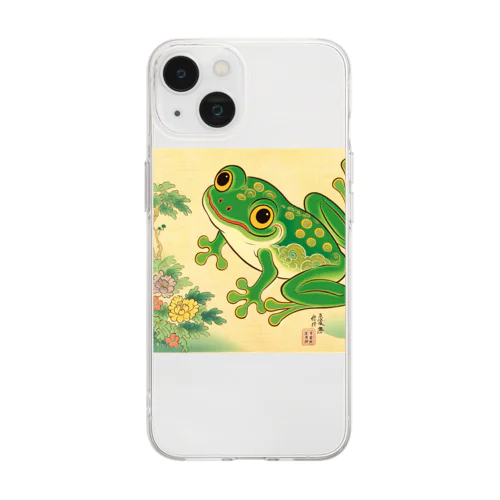 かえるくん Soft Clear Smartphone Case