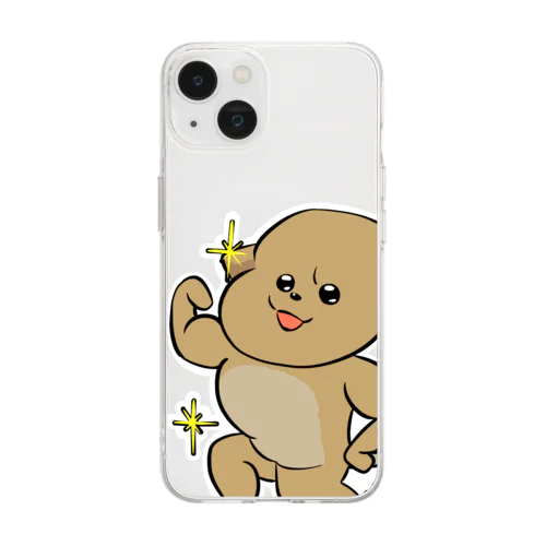 きんにくトイプー Soft Clear Smartphone Case