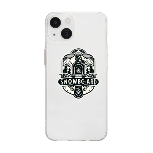 スノーボーダー Soft Clear Smartphone Case