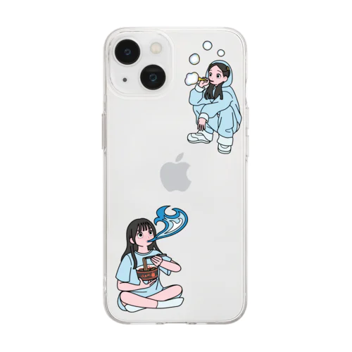 ソフトクリアスマホケース【SAYARISA×hoppe】 Soft Clear Smartphone Case