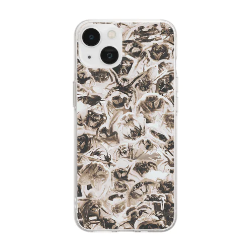 ハエトリパラダイス(レトロver) Soft Clear Smartphone Case