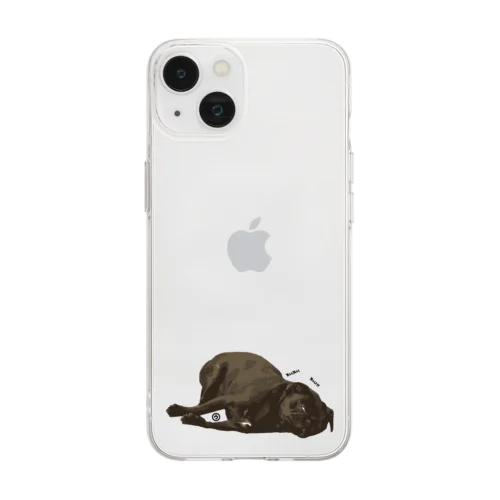 だらりんPUG Soft Clear Smartphone Case