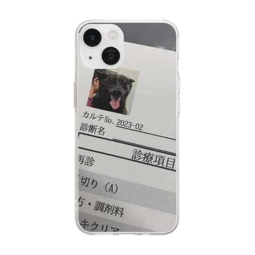 動物病院カルテ Soft Clear Smartphone Case