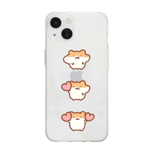 ほお袋からきゅんです Soft Clear Smartphone Case