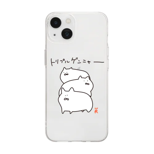 トリプルゲンニャー Soft Clear Smartphone Case