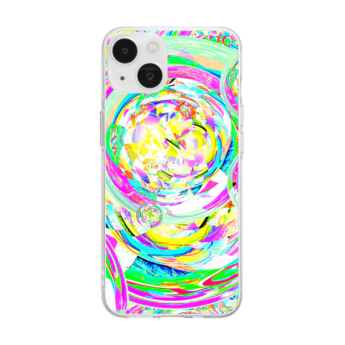 🌈✨シャボンシャワー✨🌈 Soft Clear Smartphone Case