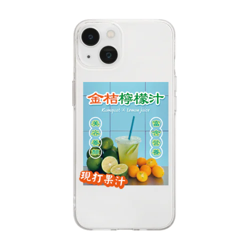 台湾のフルーツジュース屋さん Soft Clear Smartphone Case