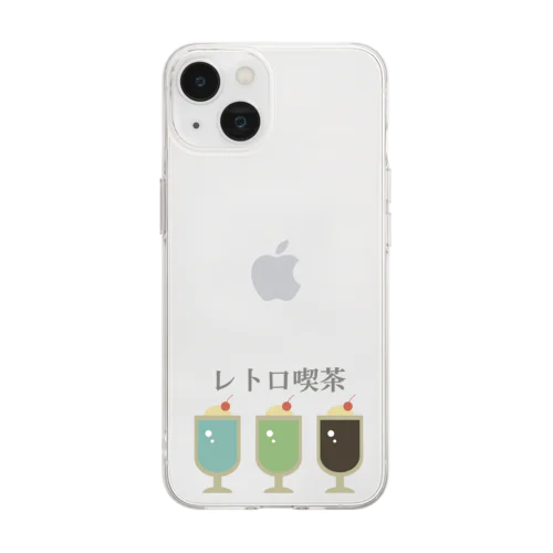 レトロ喫茶-雑貨 Soft Clear Smartphone Case