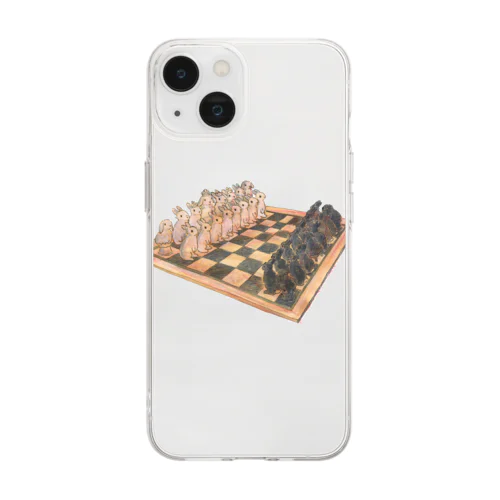 Rabbit chess Soft Clear Smartphone Case