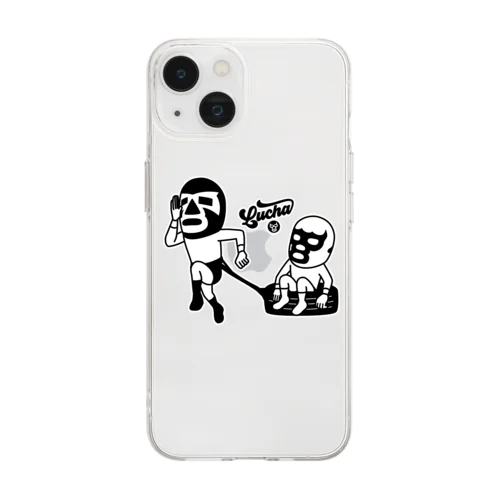 LUCHA#106mono Soft Clear Smartphone Case