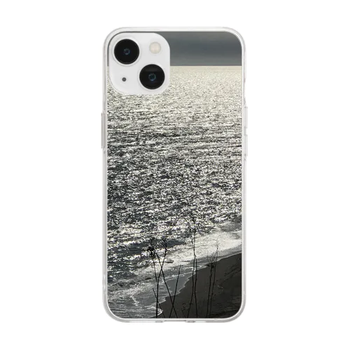 202004241513000　銀の海岸線 Soft Clear Smartphone Case