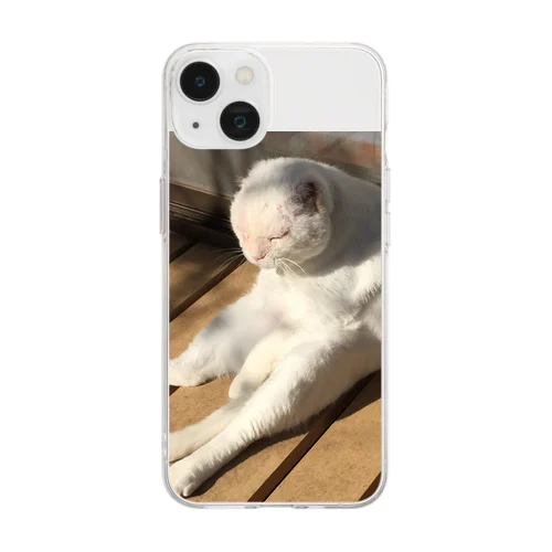 昼下がりのボス😎 Soft Clear Smartphone Case