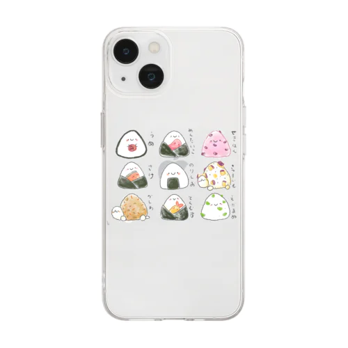 おむすび Soft Clear Smartphone Case