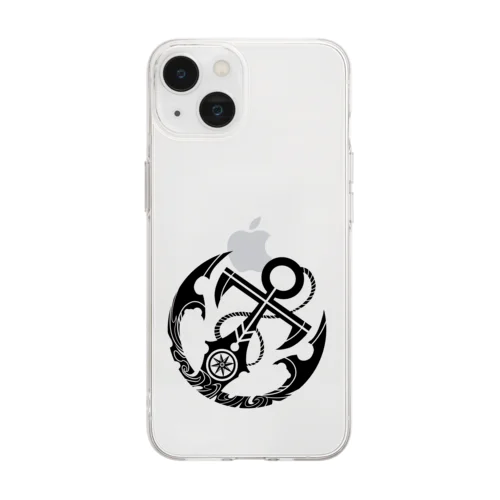 トライバルアンカー Soft Clear Smartphone Case