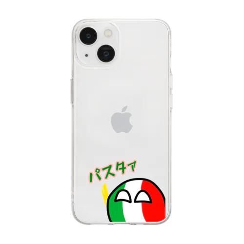 カントリーボールグッズ｢イタリア｣ Soft Clear Smartphone Case