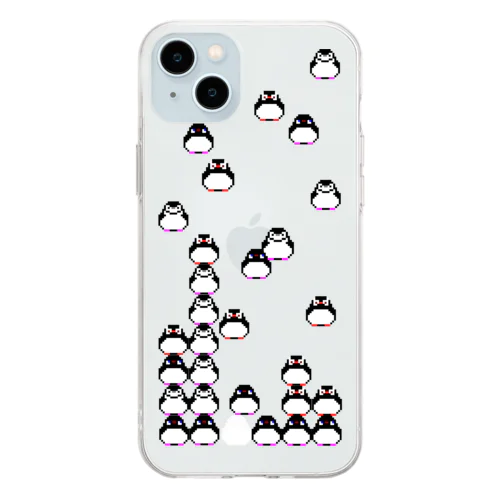 ならんで！ピコピゴセリス(ふつう) Soft Clear Smartphone Case