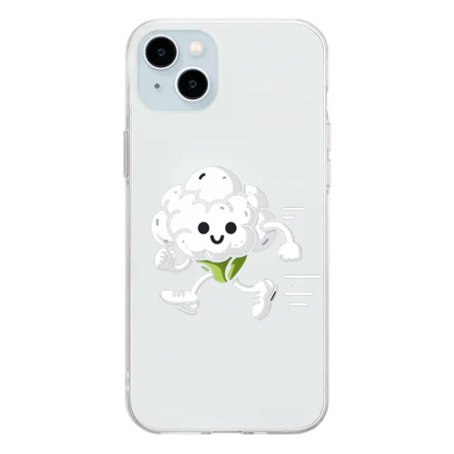 カリフラワーです。 Soft Clear Smartphone Case