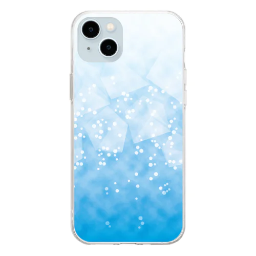 しゅわしゅわソーダ(水) Soft Clear Smartphone Case