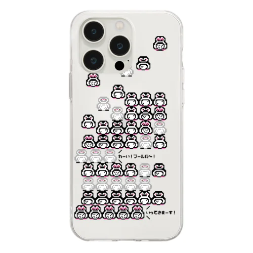 ならんで！ピコスフェニスカス(ふつう) Soft Clear Smartphone Case