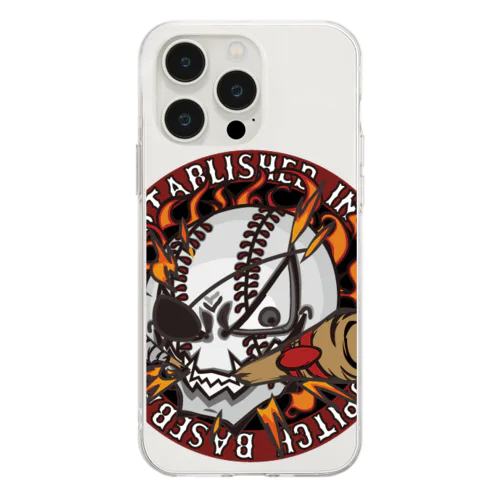 WILDPITCH BASEBALL CLUB Soft Clear Smartphone Case