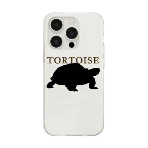 リクガメ Soft Clear Smartphone Case