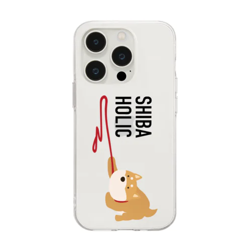 SHIBA HOLIC（赤✕赤） Soft Clear Smartphone Case