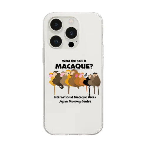  国際マカク週間～International Macaque Week～2024 Soft Clear Smartphone Case