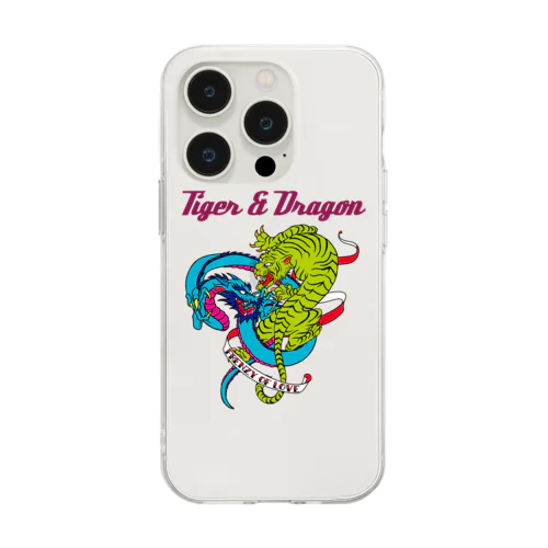TIGER ＆ DRAGON Soft Clear Smartphone Case