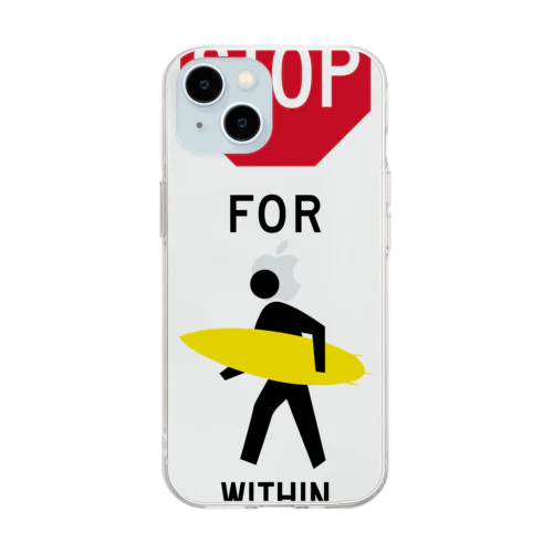 stop for surfer_No.003_fC Soft Clear Smartphone Case