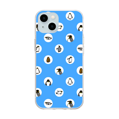キングペンギンのケース Soft Clear Smartphone Case