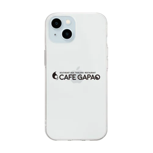 カフェガパオ公式ロゴグッズ Soft Clear Smartphone Case