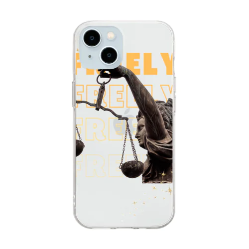 ジワるFREELY Soft Clear Smartphone Case