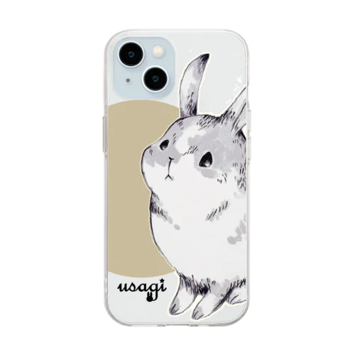 うさぎ Soft Clear Smartphone Case