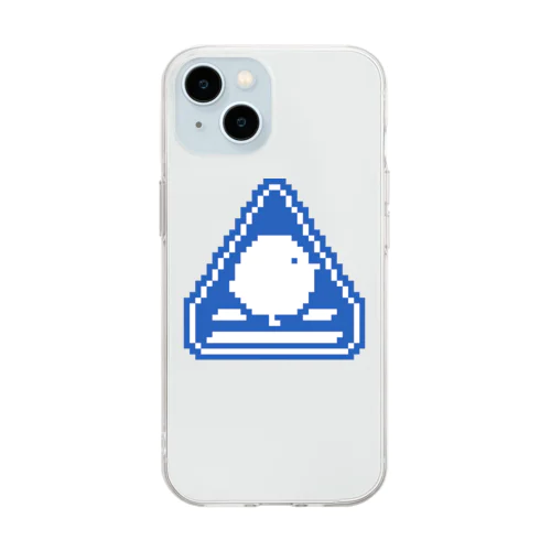 ひよこ×横断歩道マーク Soft Clear Smartphone Case