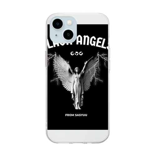 BLACK＆WHITE ANGEL Soft Clear Smartphone Case