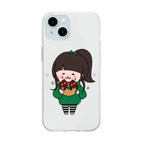 もこもぐもぐ Soft Clear Smartphone Case