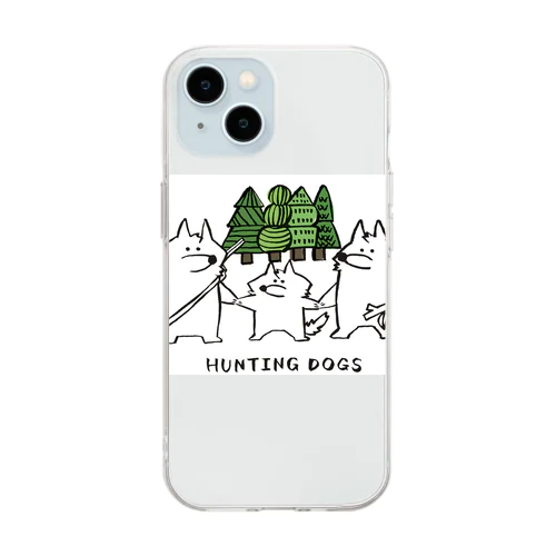HUNTING DOGS Soft Clear Smartphone Case