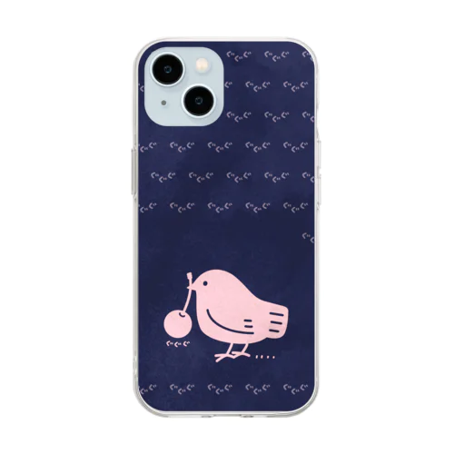 みつぐとり　もも4 Soft Clear Smartphone Case