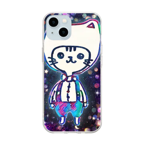 きょこたん猫 Soft Clear Smartphone Case