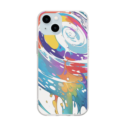 colorful#01 Soft Clear Smartphone Case